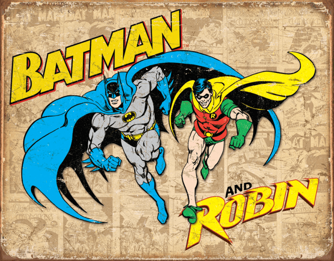 Hovedbilde Batman & Robin Retro Panel