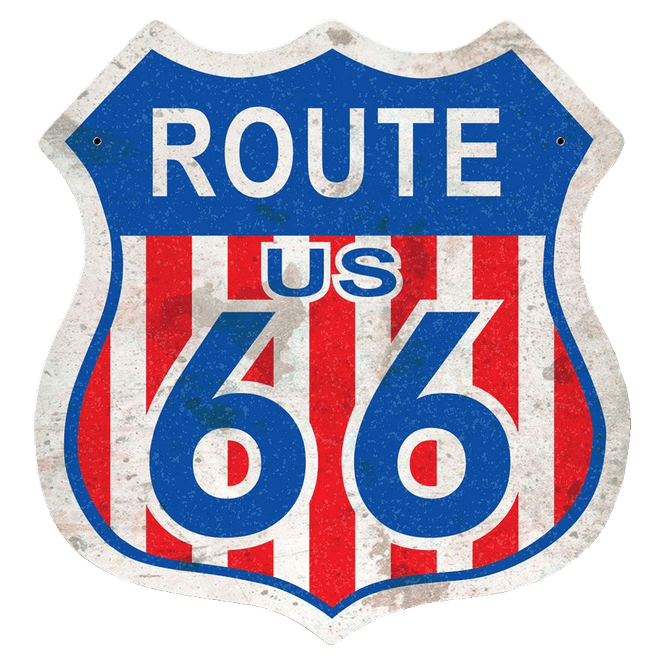 Hovedbilde Route 66 Red White Blue ...